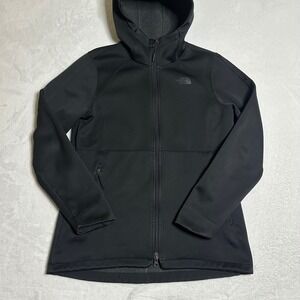 The North Face Women's Medium Apex Risor Softshell Fleece Jacket Black Windproof